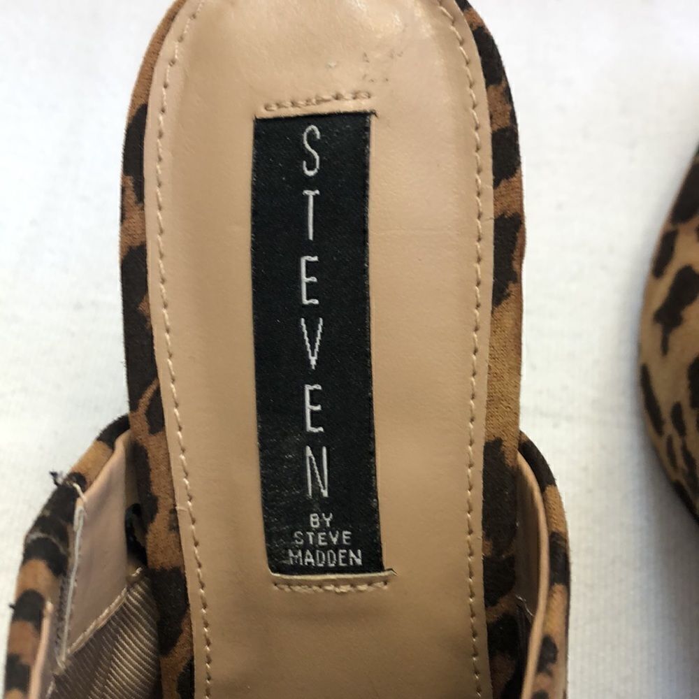 Steven by Steve Madden neva leopard mules slip on… - image 6
